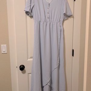 Dusty Blue High Low Dress
